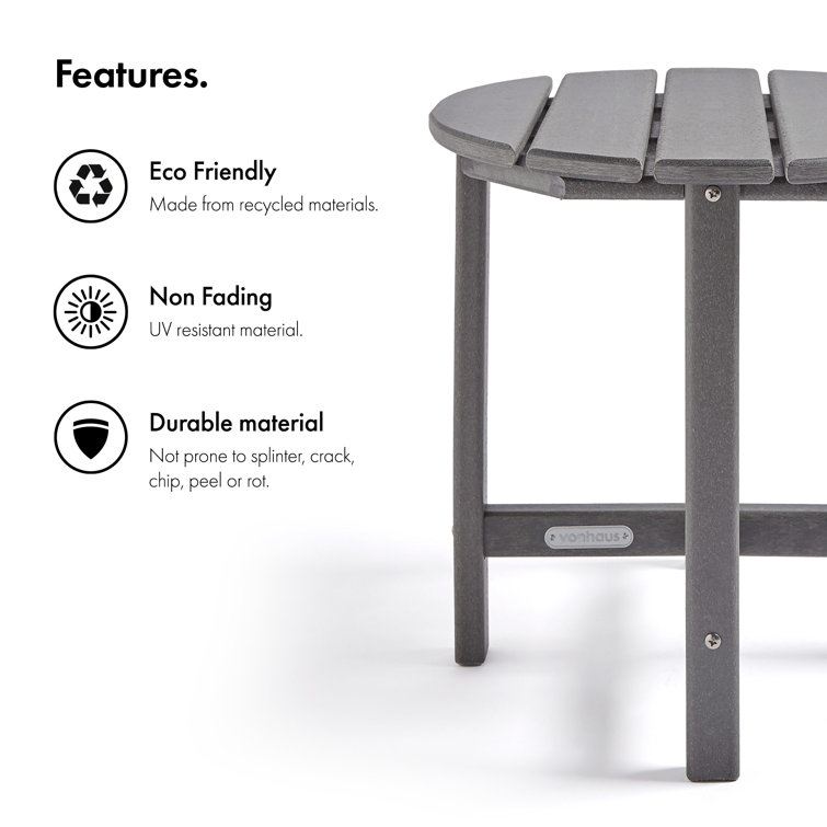 VonHaus Plastic Bistro Table Wayfair.co.uk